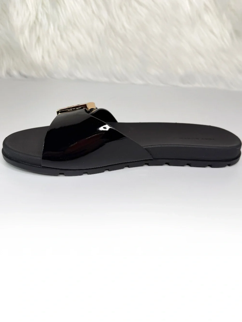 Tory Burch Women's Mellow Buckle Slide Sandals - Black